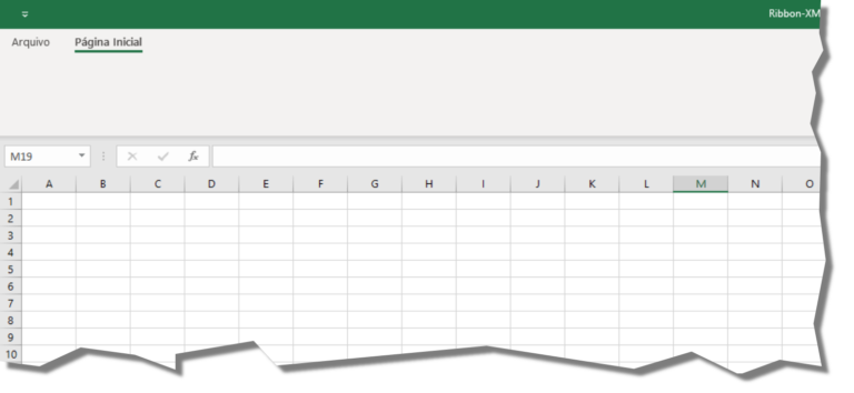 Ocultando as Guias nativas do Excel